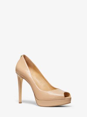 michael kors erika pump|MICHAEL Michael Kors Erika Patent Leather Open.